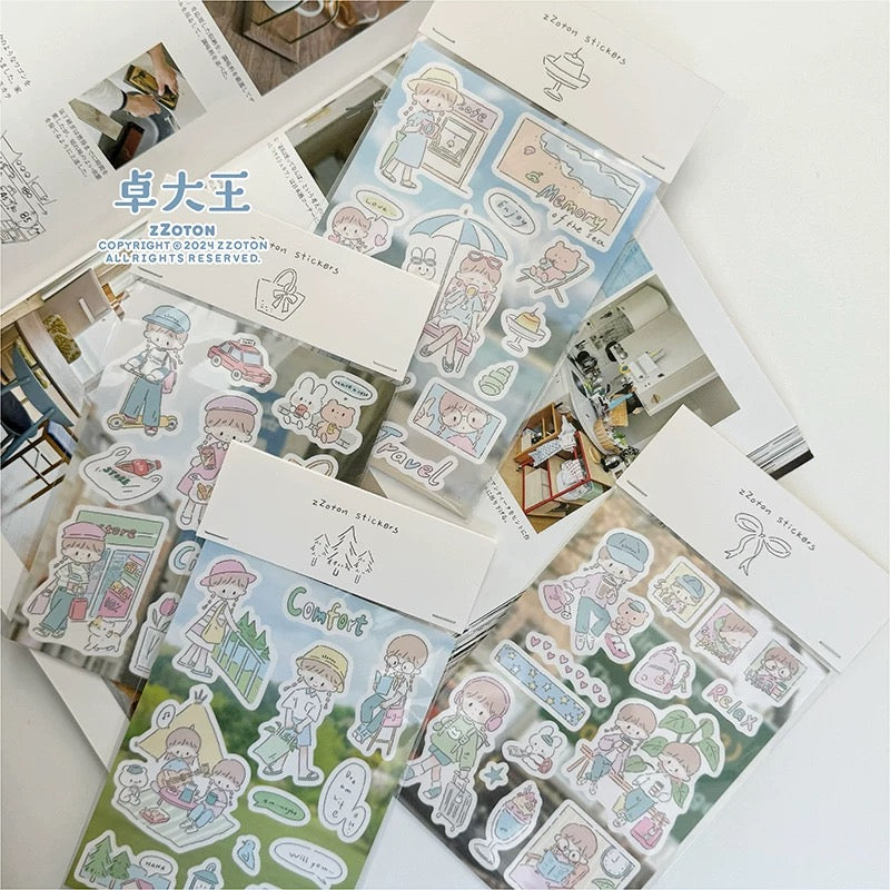 「1838ad」molinta モリンタ シール シールシート ステッカー 全4種