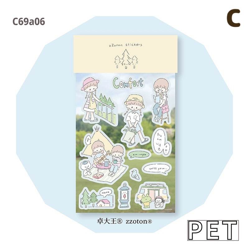 「1838ad」molinta モリンタ シール シールシート ステッカー 全4種