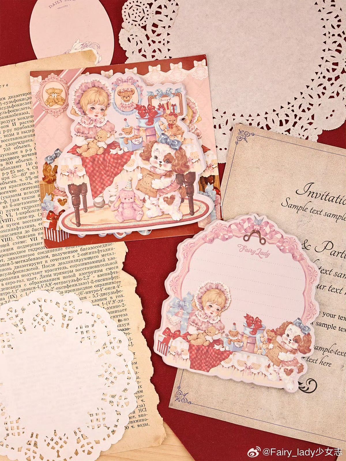 「1531ac」 Fairylady 少女志 ダイカットメモ 贝拉玩偶商店