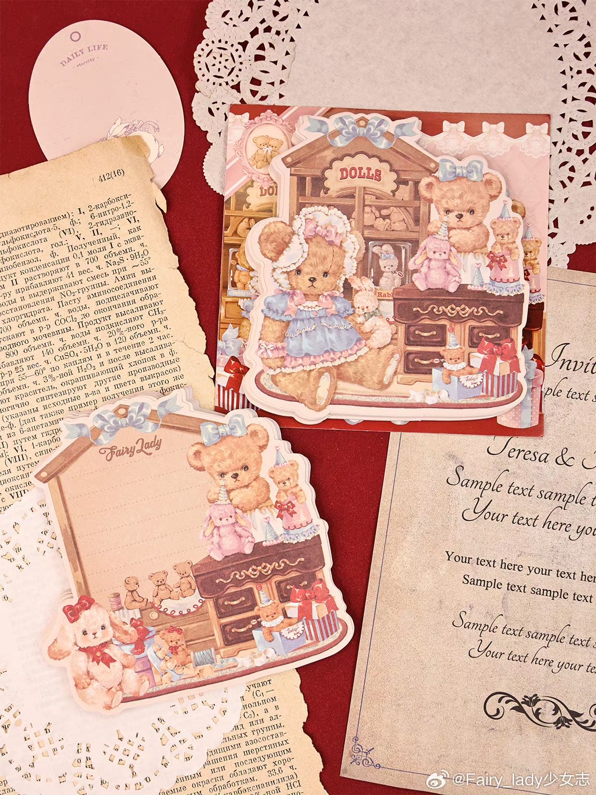 「1531ac」 Fairylady 少女志 ダイカットメモ 贝拉玩偶商店