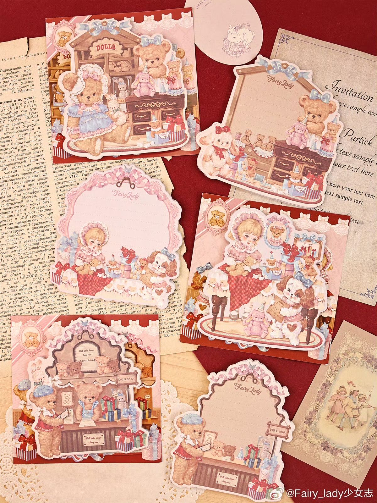 「1531ac」 Fairylady 少女志 ダイカットメモ 贝拉玩偶商店