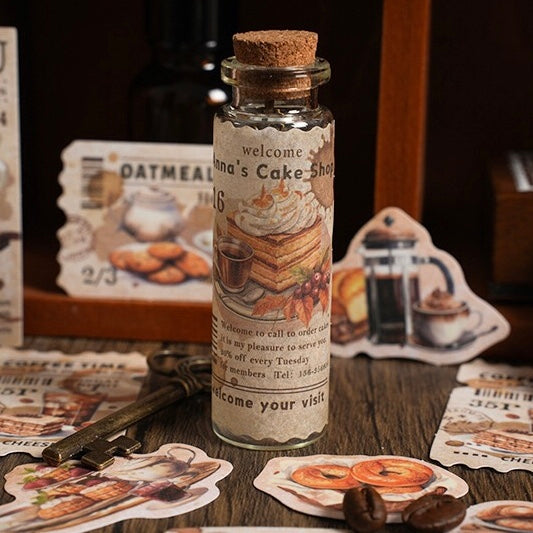 「1735af」ヴィンテージ コーヒー カフェ ステッカー シール 全6種