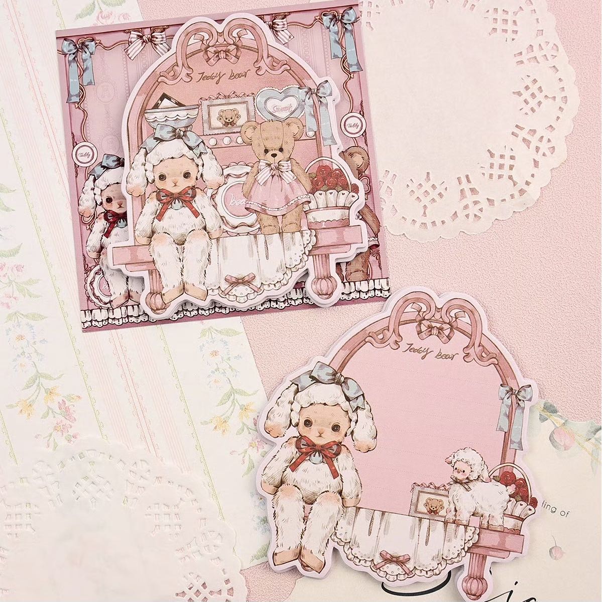 「1573ab」Fairylady 少女志 メモ ダイカットメモ 古典玩偶墙饰
