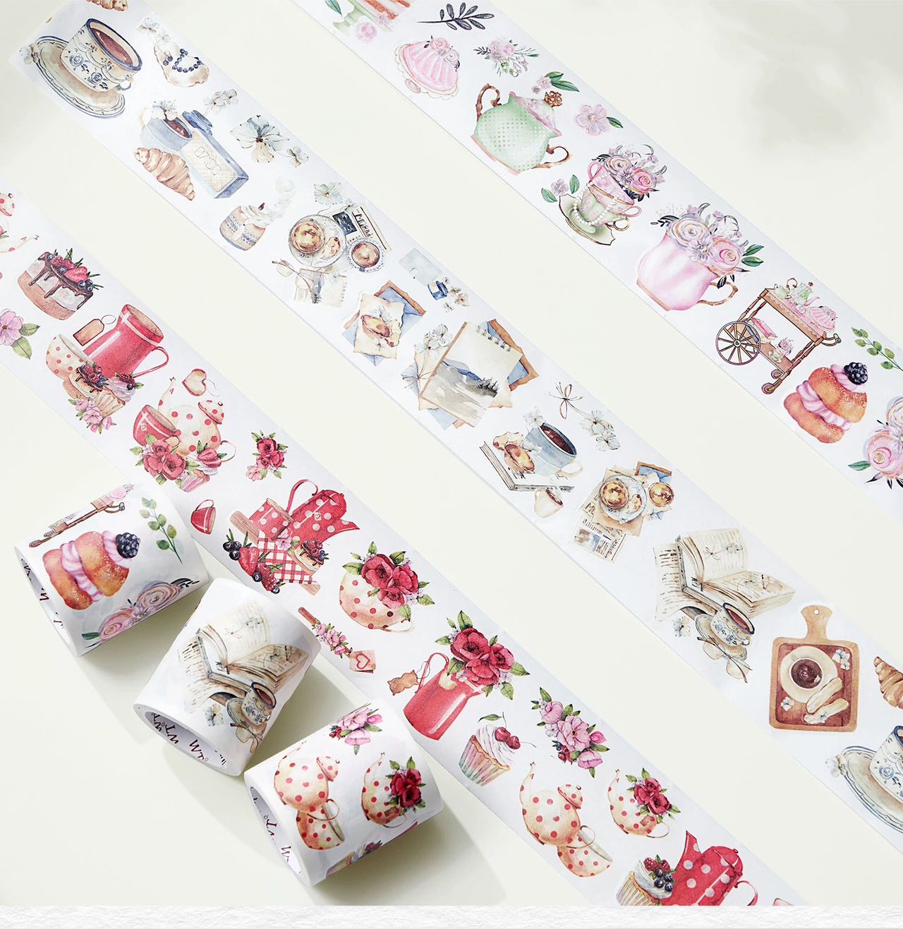 1771ac    Washi Tape Shop   カフェ　ロールシール　マスキングテープ【5m】