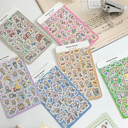「1974af」molinta    モリンタ　シール　シールシート　ステッカー　全6種